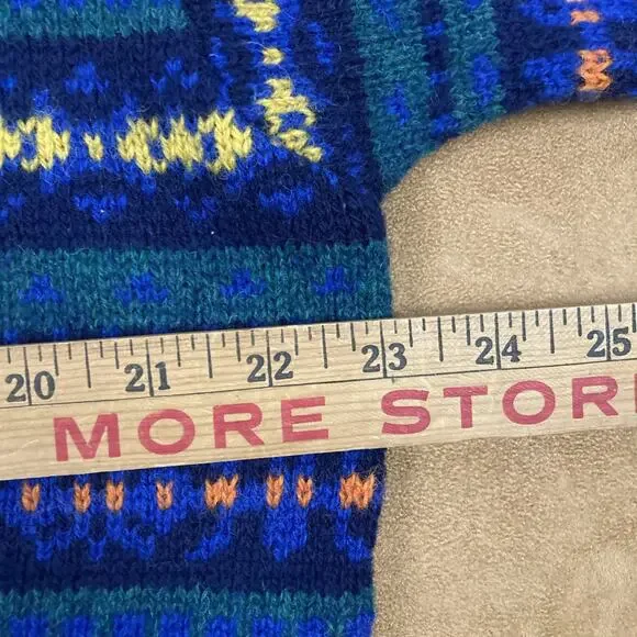 Brooks Brothers Fair Isle Wool Sweater Mens L Made In UK Nordic - Picture 10 of 12